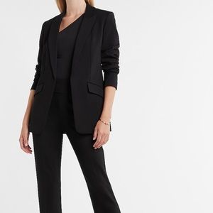 Express Open Front Peak Lapel Boyfriend Blazer